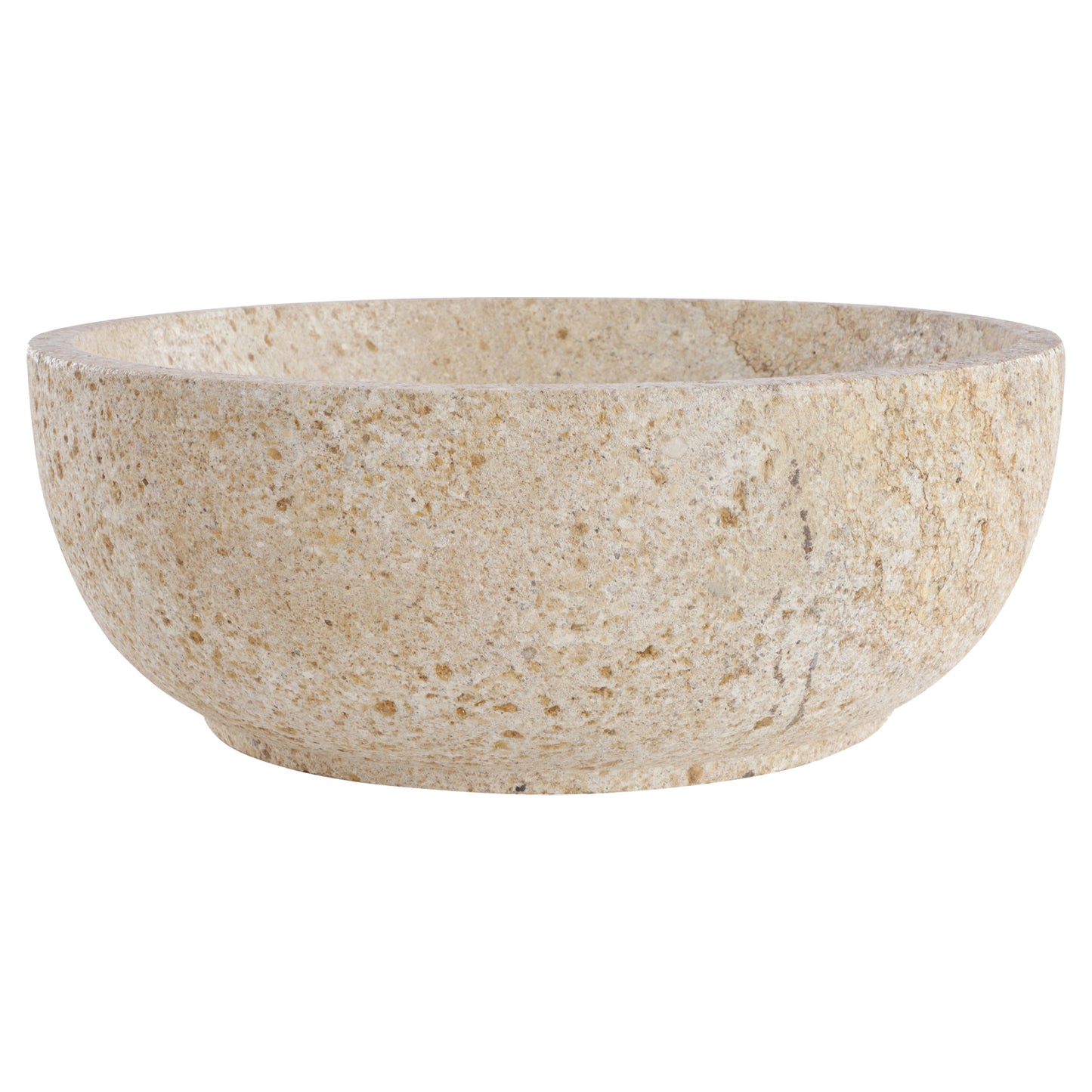 Opbouw waskom Differnz Bowl rond 40cm serut stone beige