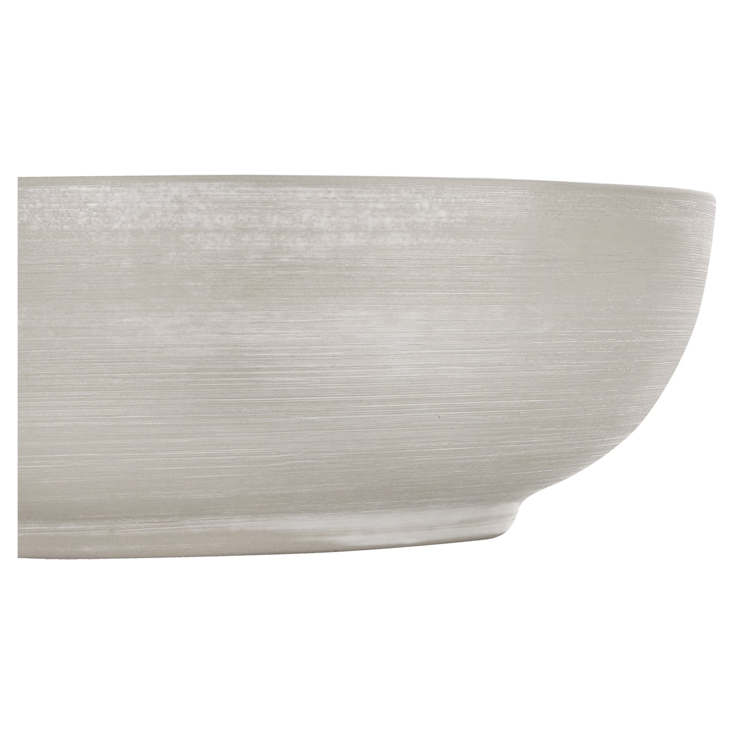 Opbouw waskom Differnz Shine rond 40cm keramiek grijs zilver