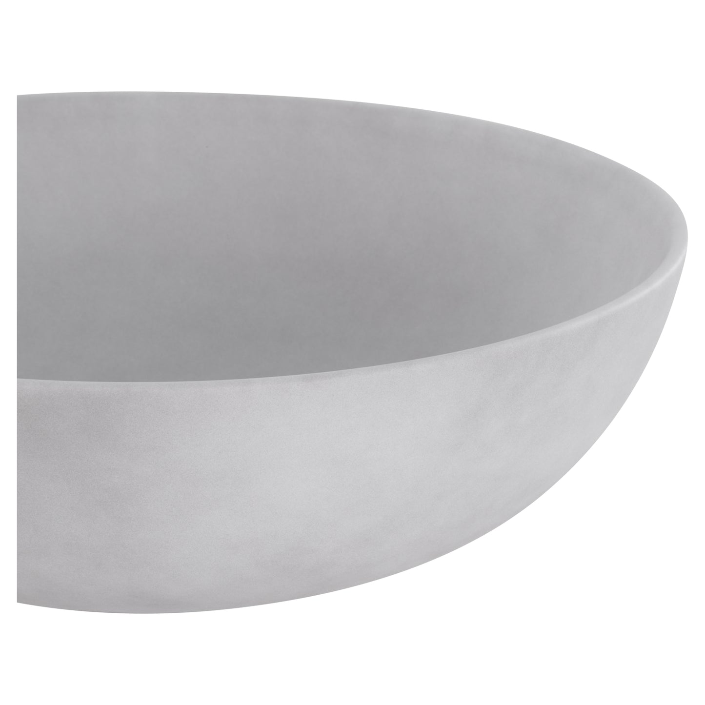 Opbouw waskom Differnz Slim rond 40cm keramiek lichtgrijs