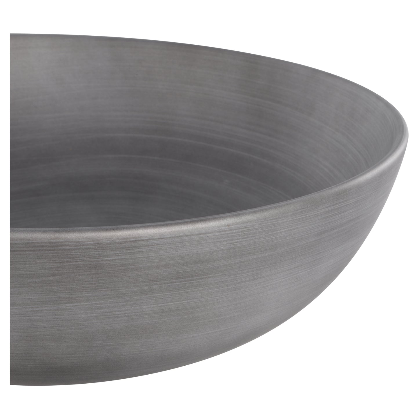 Opbouw waskom Differnz Slim rond 29cm keramiek donkergrijs