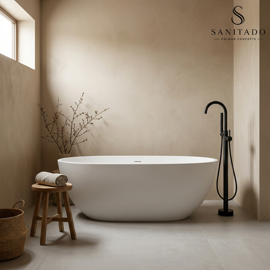 Vrijstaand ligbad Sanitado Elements Cruise 180x80cm mat wit - stijlvol - rust