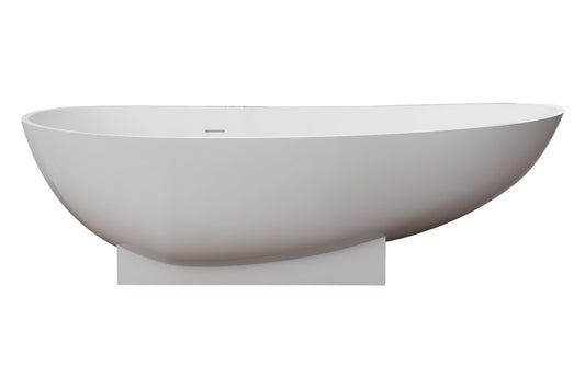Vrijstaand Ligbad Sanitado Industry Earth solid surface 180x84cm mat wit
