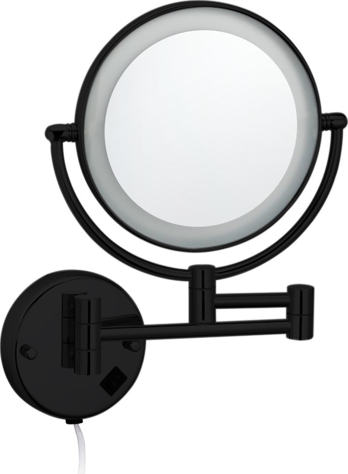 Cosmeticaspiegel met LED verlichting Sanitano Industry Steiner in mat zwart