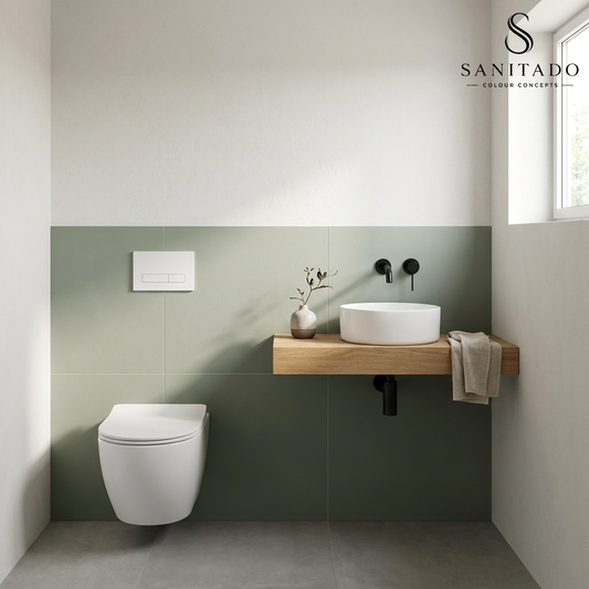 Wandcloset Sanitado rainbow randloos met softclose toiletzitting in mat wit