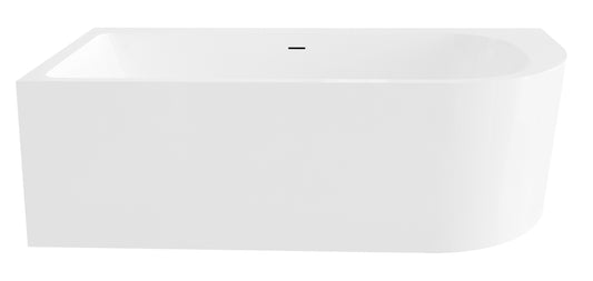Half vrijstaand hoekbad links Sanitado Elements Living 180x80cm mat wit