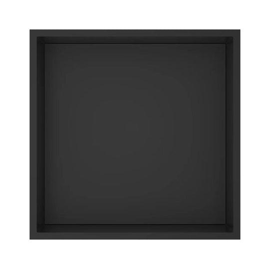 Badkamer inbouwnis 30x30x7cm Sanitado Industry Kaya in mat zwart