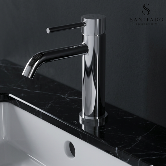 Sanitado Industry Ribbel Luxe Wastafelmengkraan Chroom