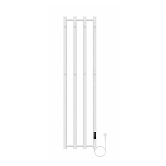Elektrische handdoekradiator Sanitado Elements glanzend wit 250W 140x35cm