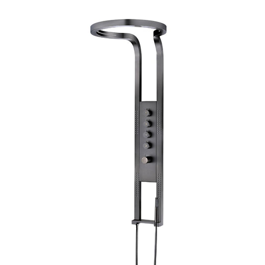 Thermostatische douchehemel Sanitado Industry Future in gunmetal