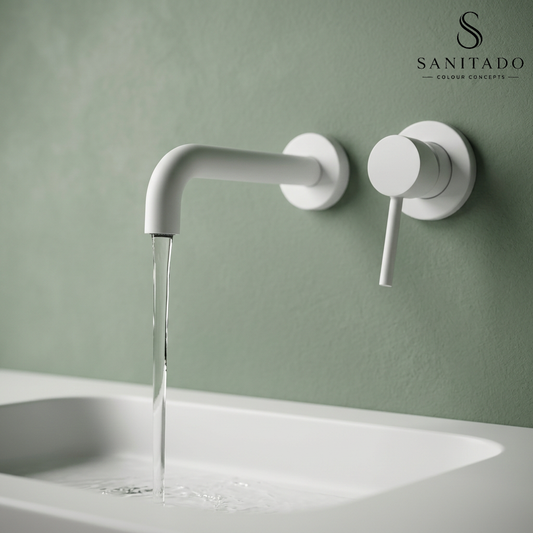 Sanitado Industry Belize Luxe Wandinbouw Mengkraan Mat Wit