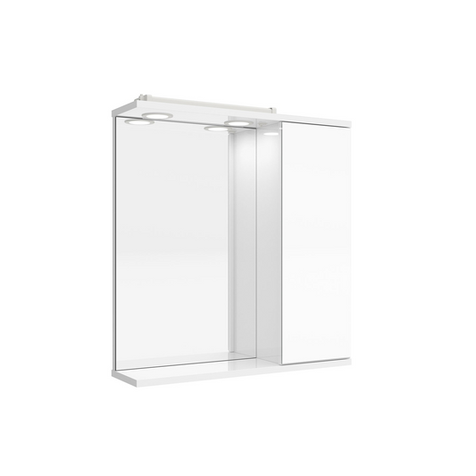 Spiegelkast Salgar Loira 60cm met 1 deur wit hoogglans