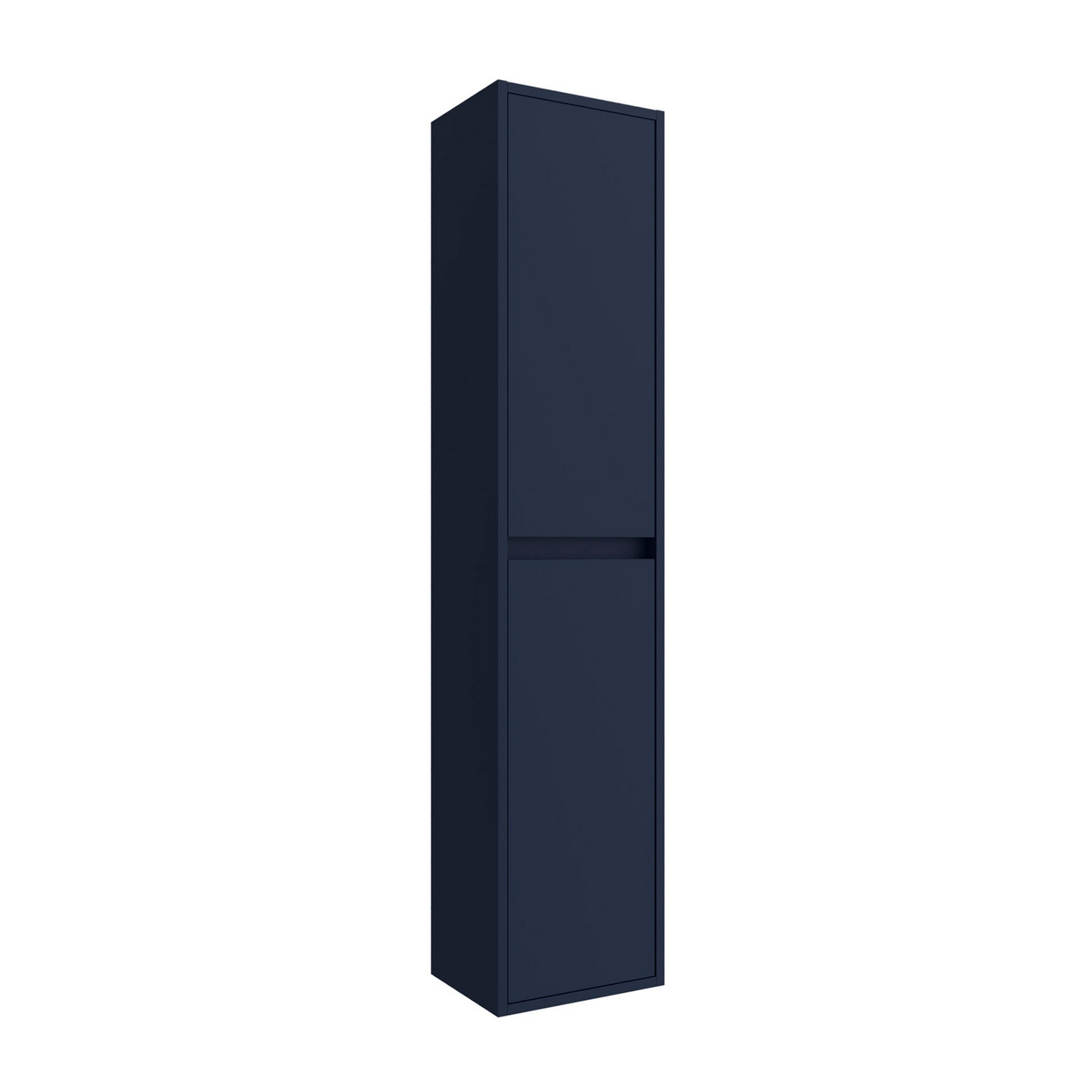 Badkamer kolomkast Salgar Noja 140cm blauw mat