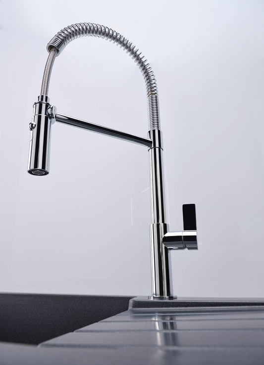 Keukenmengkraan Reginox Yukon professionele chef keukenkraan in chroom