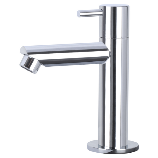 Complete hoekfonteinset Differnz Cleo 30x30 cm keramiek en chroom rechte kraan