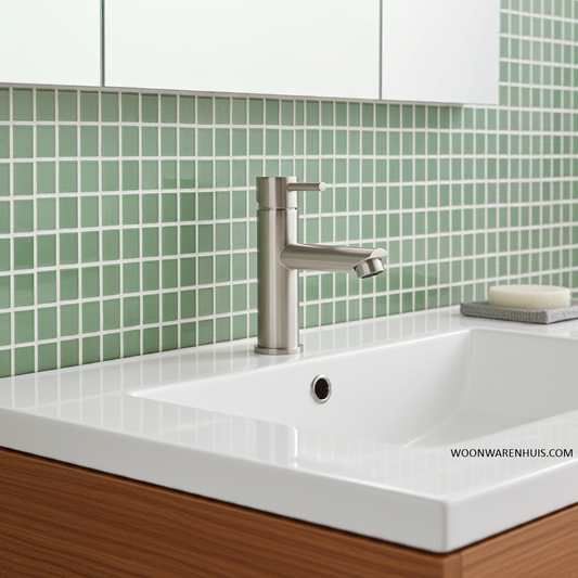 Wastafelmengkraan Differnz recht mat chroom