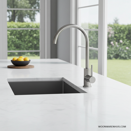 Keukenmengkraan Wiesbaden Austin met coldstart in geborsteld RVS