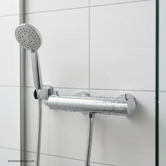 Thermostatische douchekraan Wiesbaden Caral met Cool Touch in chroom