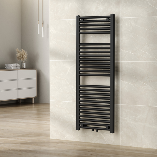 CV designradiator Wiesbaden Elara 120cm x 45cm mat zwart