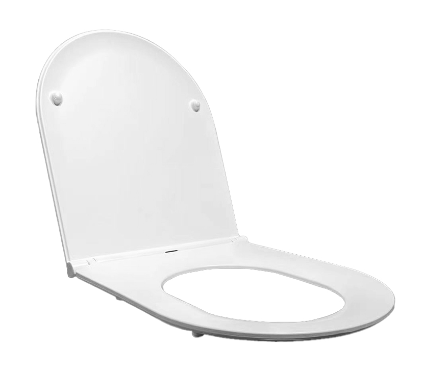 Toiletzitting Wiesbaden Flatline softclose en quick release in mat wit