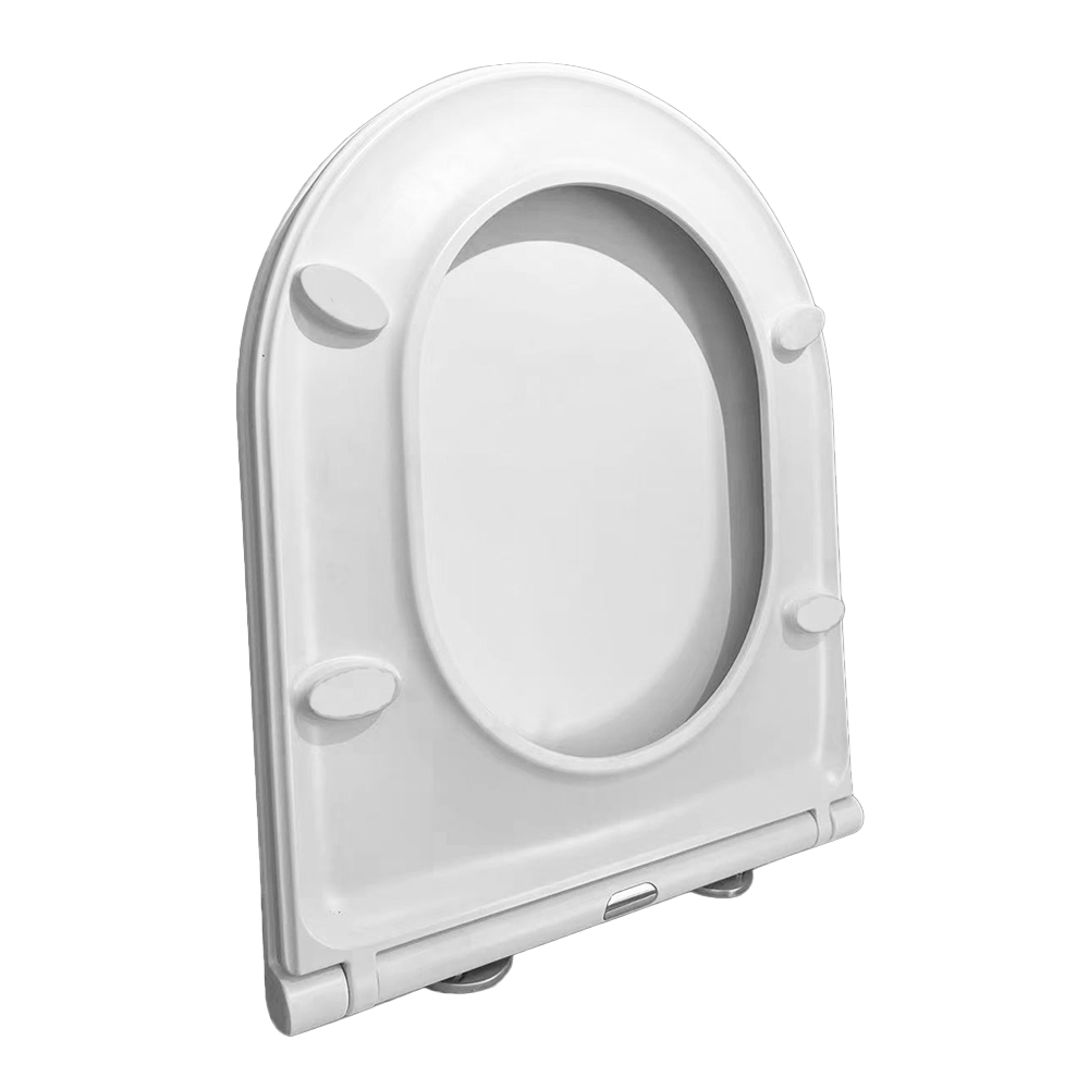 Toiletzitting Wiesbaden Flatline softclose en quick release in mat wit