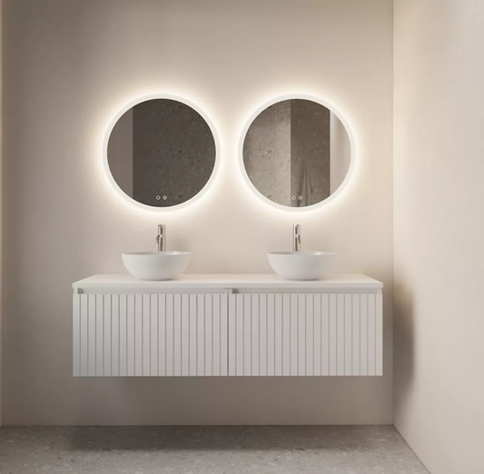 Badkamer spiegel GD Circum 60cm met anti-condens functie en dimbare LED randverlichting