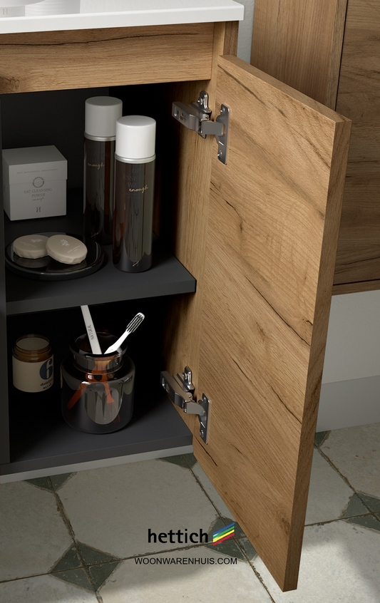 Badkamer meubelset Salgar Noja 60cm 2 deuren afrikaans eiken