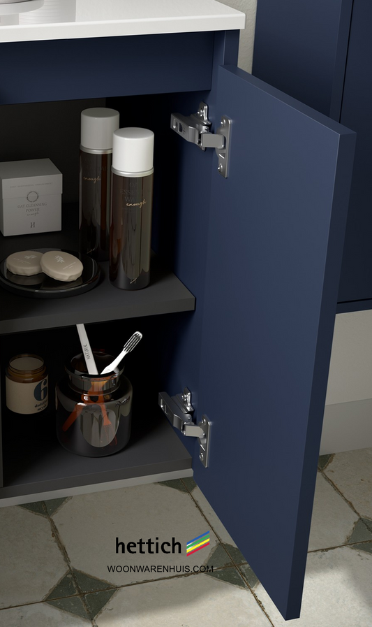 Badkamer meubelset Salgar Noja 60cm 2 deuren blauw mat
