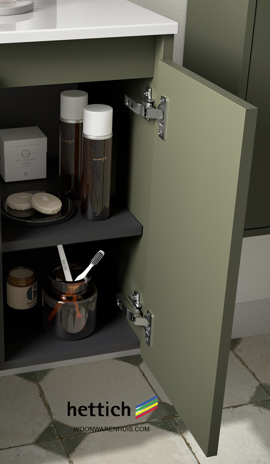 Badkamer meubelset Salgar Noja 60cm 2 deuren groen mat