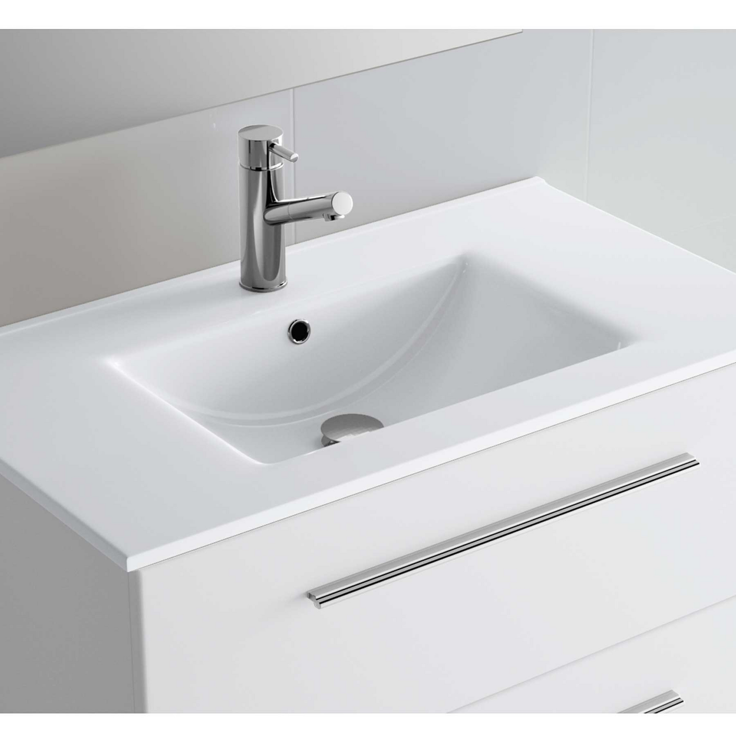 Badkamer meubelset Salgar Noja 80cm 2 laden walnoot