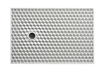 Douchebak Wiesbaden Stonea vierkant 90x90cm antislip composiet in mat wit