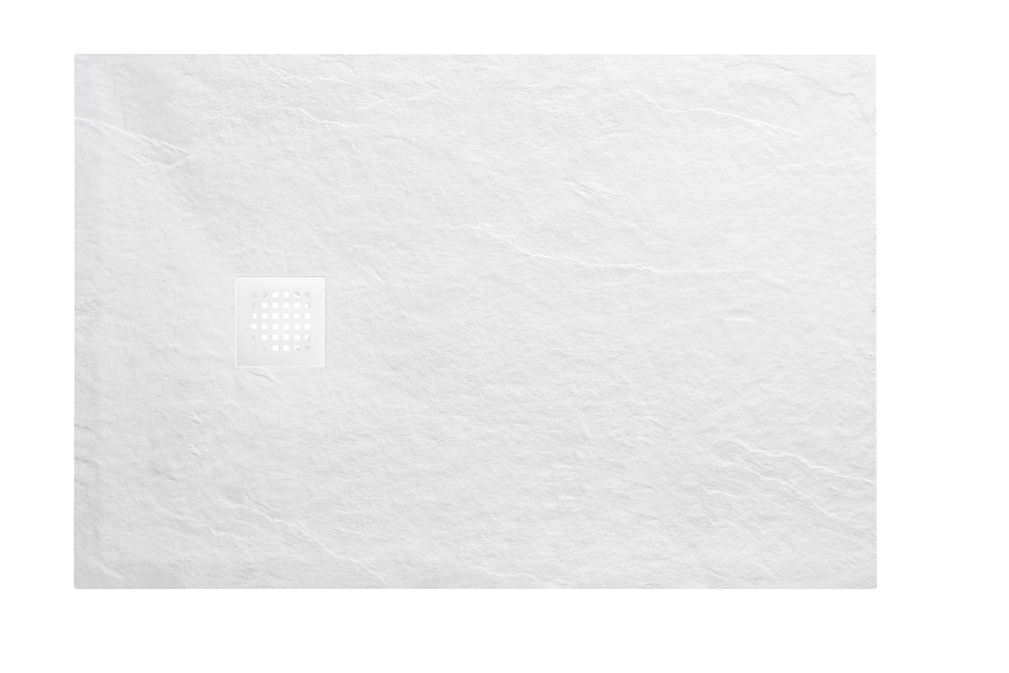 Douchebak Wiesbaden Stonea rechthoek 90x140cm antislip composiet mat wit
