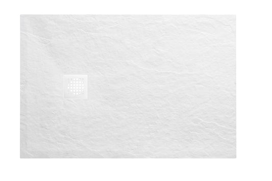 Douchebak Wiesbaden Stonea rechthoek 90x140cm antislip composiet mat wit