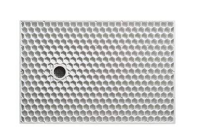 Douchebak Wiesbaden Stonea rechthoek 90x160cm antislip composiet mat wit