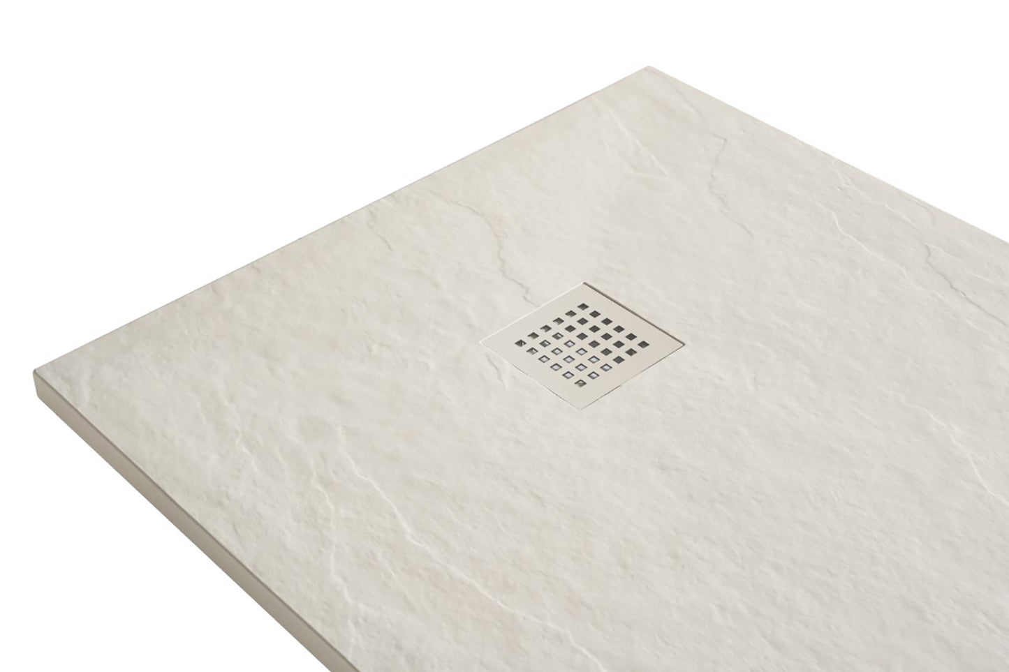 Douchebak Wiesbaden Stonea rechthoek 80x90cm antislip composiet mat beige