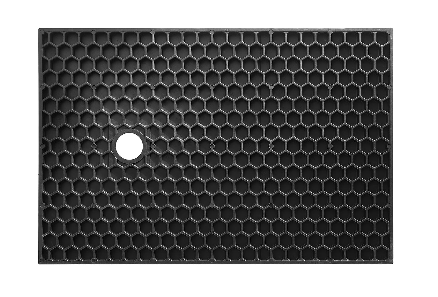 Douchebak Wiesbaden Stonea rechthoek 80x120cm antislip composiet mat zwart