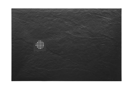 Douchebak Wiesbaden Stonea rechthoek 90x120cm antislip composiet mat zwart