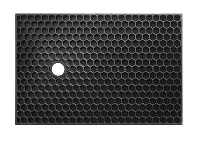 Douchebak Wiesbaden Stonea rechthoek 90x120cm antislip composiet mat zwart