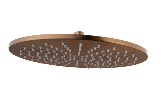 Wiesbaden Unimatch hoofddouche 25cm diameter geborsteld brons koper PVD