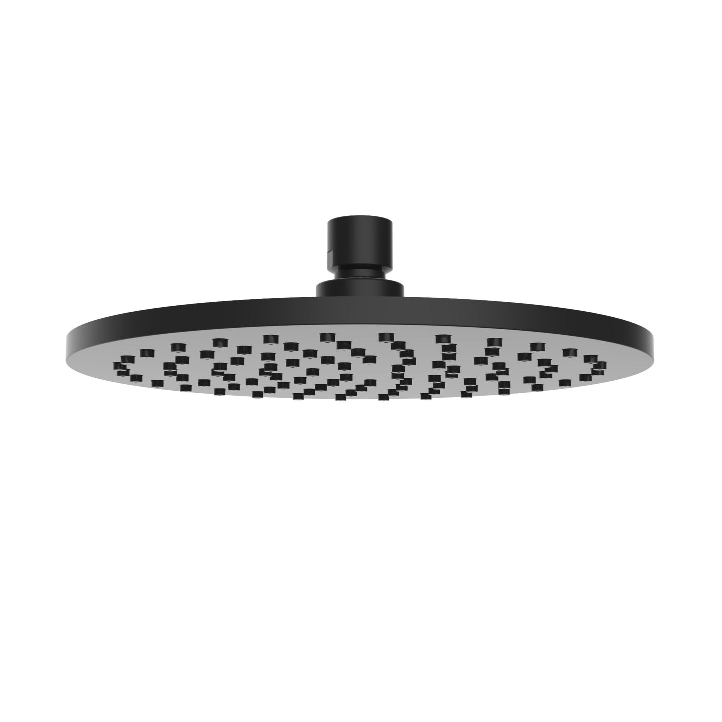 Wiesbaden Unimatch hoofddouche 20cm diameter mat zwart