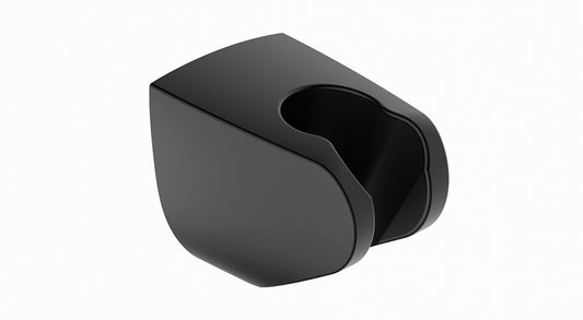 Wiesbaden Unimatch wandhanddouchehouder kunststof mat zwart