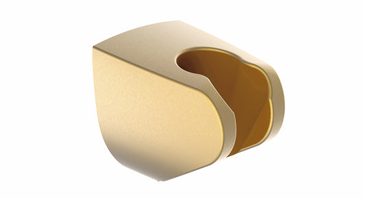 Wiesbaden Unimatch wandhanddouchehouder kunststof geborsteld messing PVD