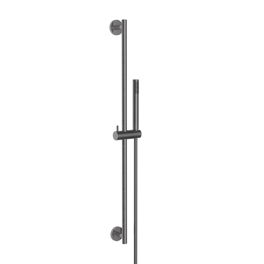 Wiesbaden Unimatch glijstangset compleet met staafhanddouche 1 stand gunmetal