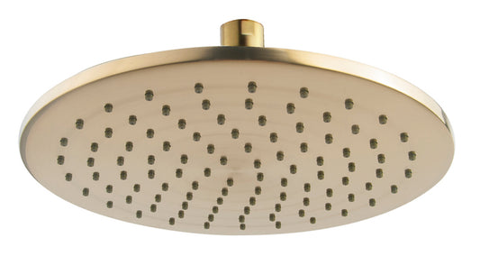 Wiesbaden Unimatch hoofddouche 25cm diameter geborsteld messing PVD