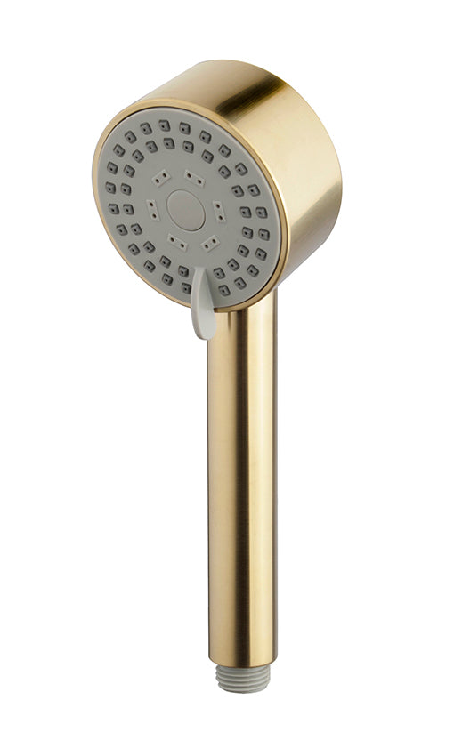 Wiesbaden Unimatch Cadans handdouche 3 standen diameter 8 cm geborsteld messing PVD