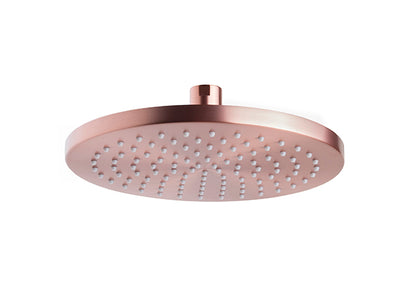 Wiesbaden Unimatch hoofddouche 20cm diameter geborsteld koper
