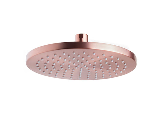 Wiesbaden Unimatch hoofddouche 20cm diameter geborsteld koper