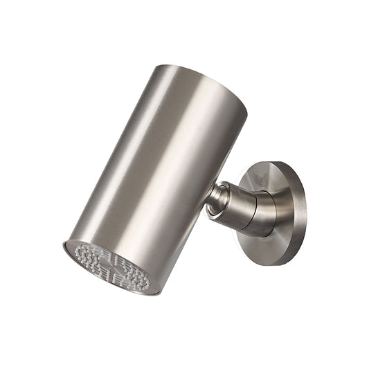 Wiesbaden Unimatch Beam hoofddouche rond 1 stand met muurbevestiging geborsteld staal PVD