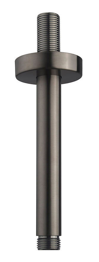 Wiesbaden Unimatch douchearm met plafondbevestiging 15 cm gunmetal PVD