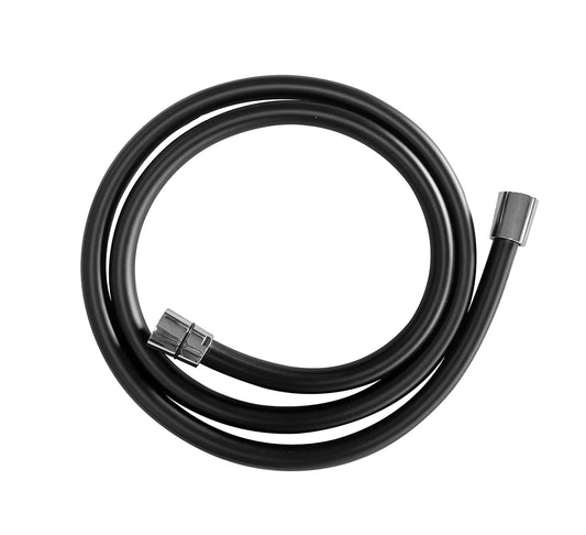 Wiesbaden Unimatch doucheslang kunststof 150 cm mat zwart / chroom