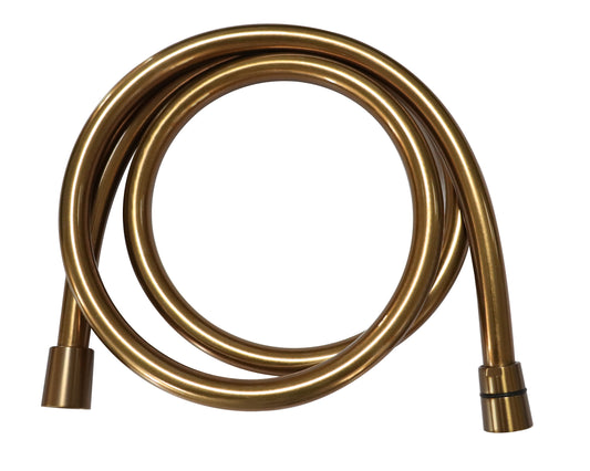 Wiesbaden Unimatch doucheslang kunststof 150 cm geborsteld brons koper